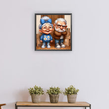 Load image into Gallery viewer, Diamond Painting - Full Round - Warm and funny grandpa and grandma (30*30CM)
