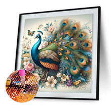Load image into Gallery viewer, Diamond Painting - Full Round - Beautiful peacock (30*30CM)