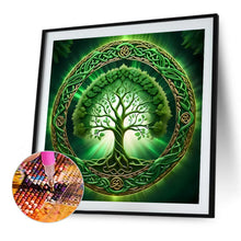 Load image into Gallery viewer, Diamond Painting - Full Round - Green tree of life (40*40CM)