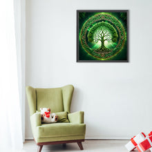 Load image into Gallery viewer, Diamond Painting - Full Round - Green tree of life (40*40CM)