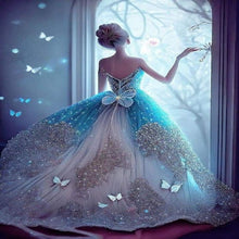 Load image into Gallery viewer, AB Diamond Painting - Full Round - Elegant princess back (50*65CM)