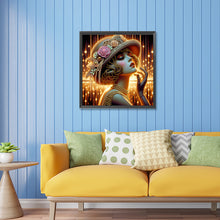Load image into Gallery viewer, Diamond Painting - Partial Special Shaped - Elegant girl (30*30CM)