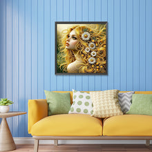 Load image into Gallery viewer, Diamond Painting - Partial Special Shaped - Elegant girl (30*30CM)