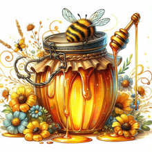 Load image into Gallery viewer, 4pcs Round Diamond Painting Set - Honey (30*30CM)