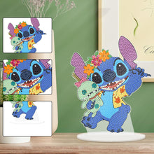 Load image into Gallery viewer, Special Shape Acrylic Cute Stitch Desktop Diamond Art Kits for Home Office Decor