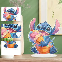 Load image into Gallery viewer, Special Shape Acrylic Cute Stitch Desktop Diamond Art Kits for Home Office Decor
