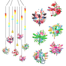 Load image into Gallery viewer, Cartoon Diamond Art Sun Catcher Butterfly DIY Crystal Wind Chime for Wall Decor