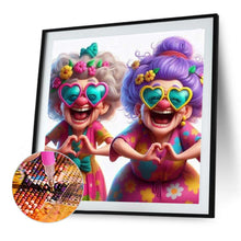 Load image into Gallery viewer, Diamond Painting - Full Round - funny grandma (40*40CM)