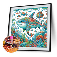 Load image into Gallery viewer, Diamond Painting - Partial Special Shaped - Shark (30*30CM)