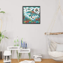 Load image into Gallery viewer, Diamond Painting - Partial Special Shaped - Shark (30*30CM)