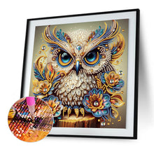 Load image into Gallery viewer, Diamond Painting - Partial Special Shaped - Owl (30*30CM)
