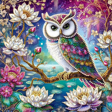 Load image into Gallery viewer, Diamond Painting - Partial Special Shaped - Owl (30*30CM)