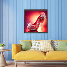 Load image into Gallery viewer, Diamond Painting - Partial Special Shaped - red high heels (30*30CM)