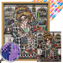 Load image into Gallery viewer, AB Diamond Painting - Full Square - Sofa girl (40*50CM)