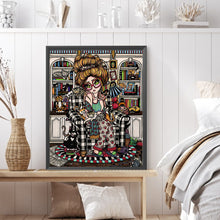Load image into Gallery viewer, AB Diamond Painting - Full Square - Sofa girl (40*50CM)