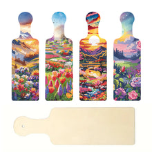 Load image into Gallery viewer, 4Pcs Flower and Grass 5D DIY Diamond Painting Serving Tray for Desk Coffee Table