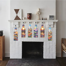 Load image into Gallery viewer, 4Pcs Flower and Grass 5D DIY Diamond Painting Serving Tray for Desk Coffee Table