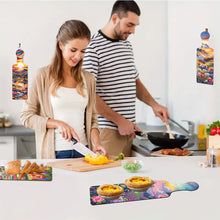 Load image into Gallery viewer, 4Pcs Flower and Grass 5D DIY Diamond Painting Serving Tray for Desk Coffee Table