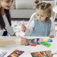 Load image into Gallery viewer, 4Pcs Flower and Grass 5D DIY Diamond Painting Serving Tray for Desk Coffee Table