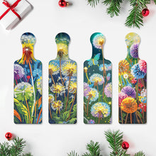 Load image into Gallery viewer, 4Pcs Flower and Grass 5D DIY Diamond Painting Serving Tray for Desk Coffee Table