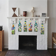 Load image into Gallery viewer, 4Pcs Flower and Grass 5D DIY Diamond Painting Serving Tray for Desk Coffee Table