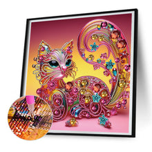 Load image into Gallery viewer, Diamond Painting - Partial Special Shaped - jewel cat (30*30CM)
