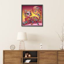Load image into Gallery viewer, Diamond Painting - Partial Special Shaped - jewel cat (30*30CM)