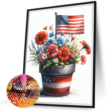 Load image into Gallery viewer, Diamond Painting - Full Round - independence day bouquet (30*40CM)