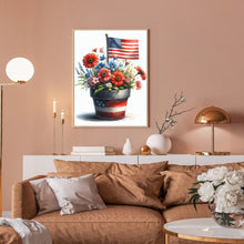 Load image into Gallery viewer, Diamond Painting - Full Round - independence day bouquet (30*40CM)