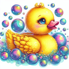 Load image into Gallery viewer, AB Diamond Painting - Full Round - Colorful bubbles and ducks (40*40CM)