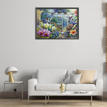 Load image into Gallery viewer, AB Diamond Painting - Full Round - Greenhouse garden and birds (55*40CM)