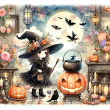 Load image into Gallery viewer, Diamond Painting - Full Round - Pumpkin girl (40*40CM)