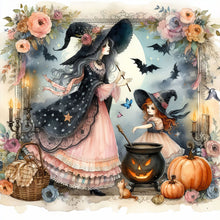 Load image into Gallery viewer, Diamond Painting - Full Round - Pumpkin girl (40*40CM)