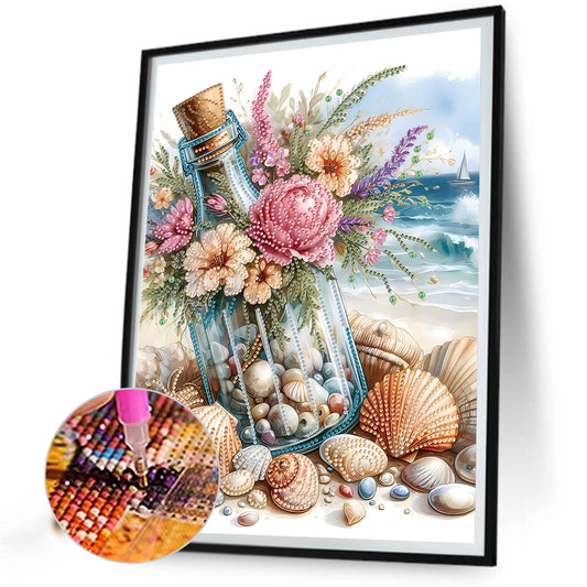 Diamond Painting - Partial Special Shaped - Beach shells (30*40CM)