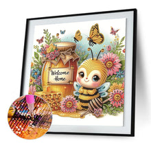 Load image into Gallery viewer, Diamond Painting - Partial Special Shaped - Sweet bees (30*30CM)