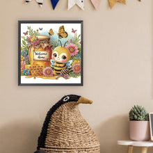 Load image into Gallery viewer, Diamond Painting - Partial Special Shaped - Sweet bees (30*30CM)