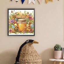 Load image into Gallery viewer, Diamond Painting - Partial Special Shaped - Sweet bees (30*30CM)