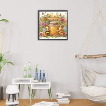 Load image into Gallery viewer, Diamond Painting - Partial Special Shaped - Sweet bees (30*30CM)