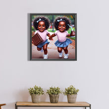 Load image into Gallery viewer, Diamond Painting - Full Round - Girl (40*40CM)