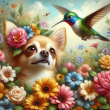 Load image into Gallery viewer, Diamond Painting - Full Round - Hummingbird puppy (40*40CM)