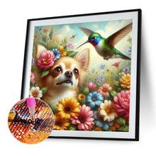 Load image into Gallery viewer, Diamond Painting - Full Round - Hummingbird puppy (40*40CM)
