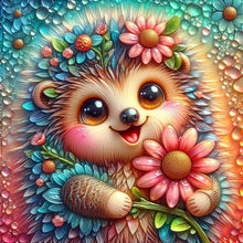 Load image into Gallery viewer, Diamond Painting - Full Round - Little flower hedgehog (40*40CM)
