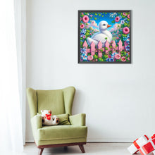 Load image into Gallery viewer, Diamond Painting - Full Round - Garden white duck (40*40CM)