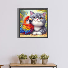 Load image into Gallery viewer, Diamond Painting - Full Round - Parrot kitten (40*40CM)
