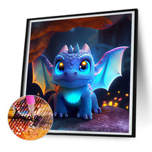 Load image into Gallery viewer, 2pcs Round Diamond Painting Set - Cartoon animals (30*30CM)