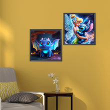 Load image into Gallery viewer, 2pcs Round Diamond Painting Set - Cartoon animals (30*30CM)