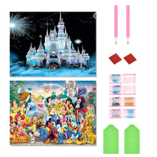 Load image into Gallery viewer, 2pcs Round Diamond Painting Set - Disney (40*30CM)