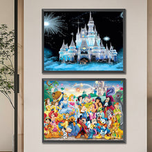 Load image into Gallery viewer, 2pcs Round Diamond Painting Set - Disney (40*30CM)