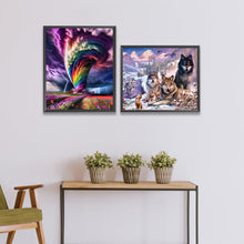 Load image into Gallery viewer, 2pcs Round Diamond Painting Set - Tornado and wolf (50*60CM)