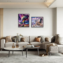 Load image into Gallery viewer, 2pcs Round Diamond Painting Set - Tornado and wolf (50*60CM)